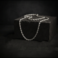 Silver Rope Chain Necklace