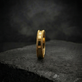 Gold Beaded Edge Ring