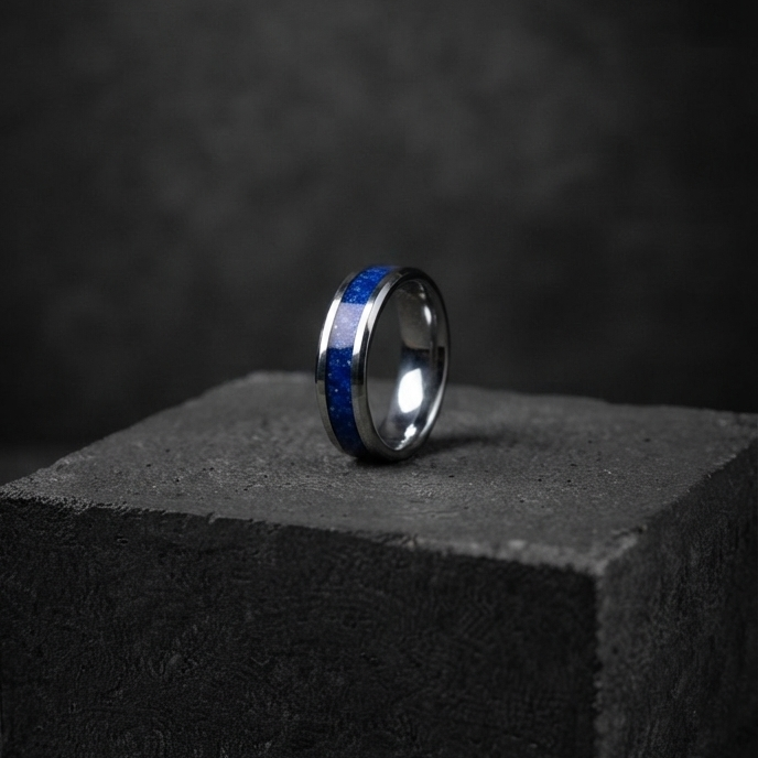 Blue Inlay Ring