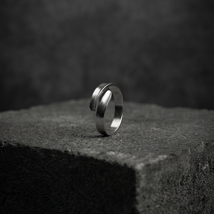 Silver Open Cuff Ring