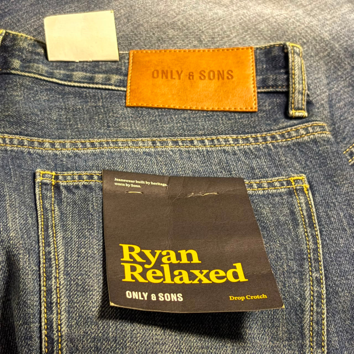 ONLY & SONS Dark Blue Straight-Leg Jeans – Export Leftovers.