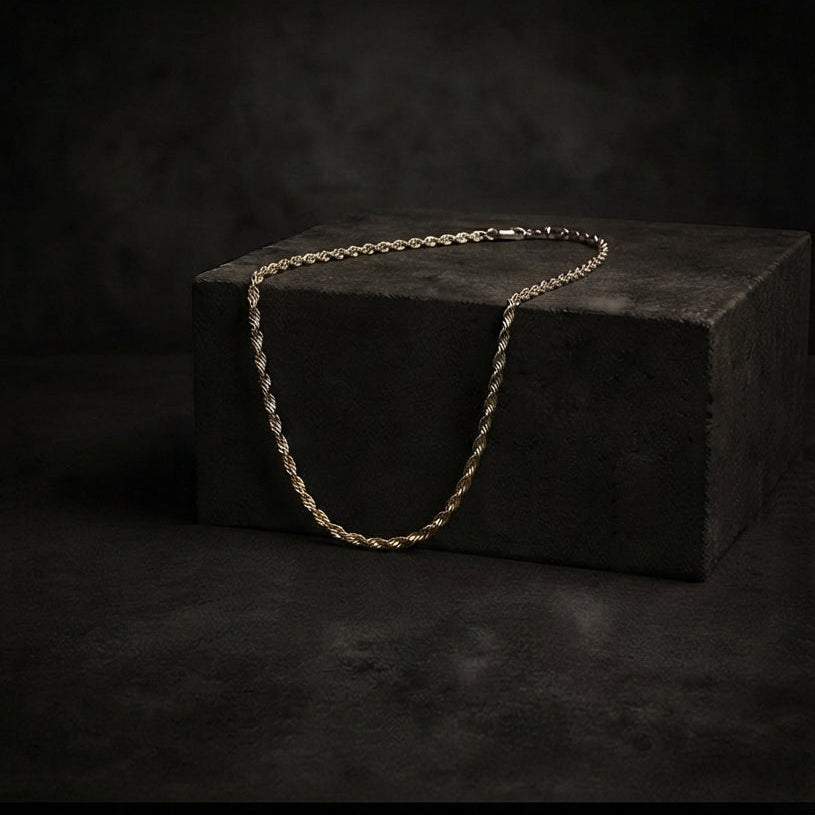 Gold Rope Chain Necklace