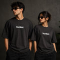 Bunker Essential Oversized Tee – Charcoal Black