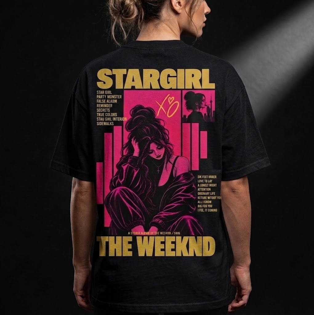 Stargirl The Weeknd Graphic Oversized T-Shirt