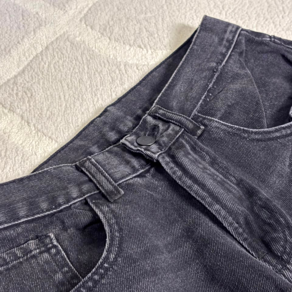 Black Straight Baggy Jeans – Thrifted